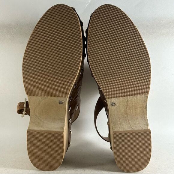 Kelsi Dagger Warehouse Women’s Slingback Leather Clogs Tan Size 7 - Picture 7 of 8